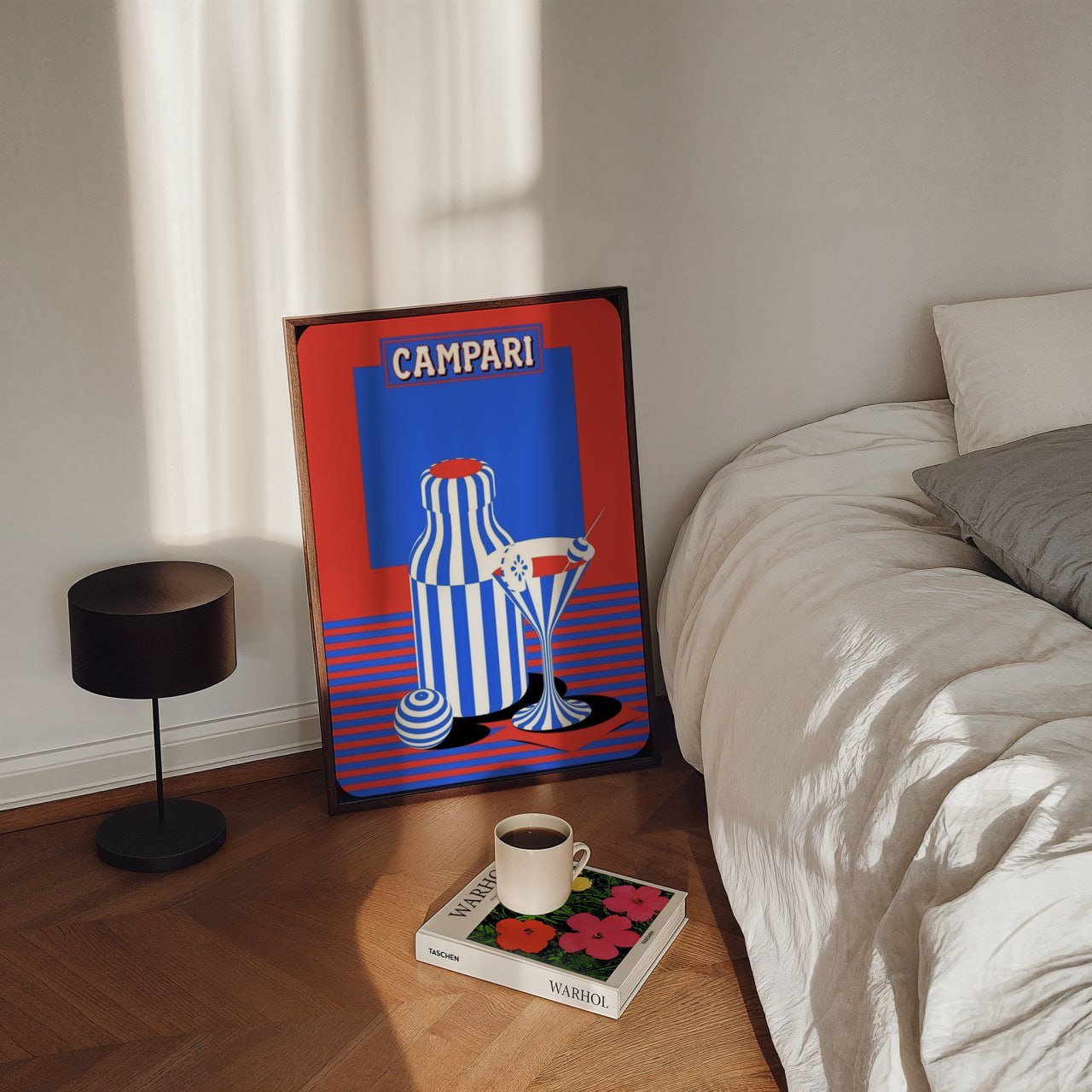 Campari Retro Art Print | Vintage Italian Cocktail Poster