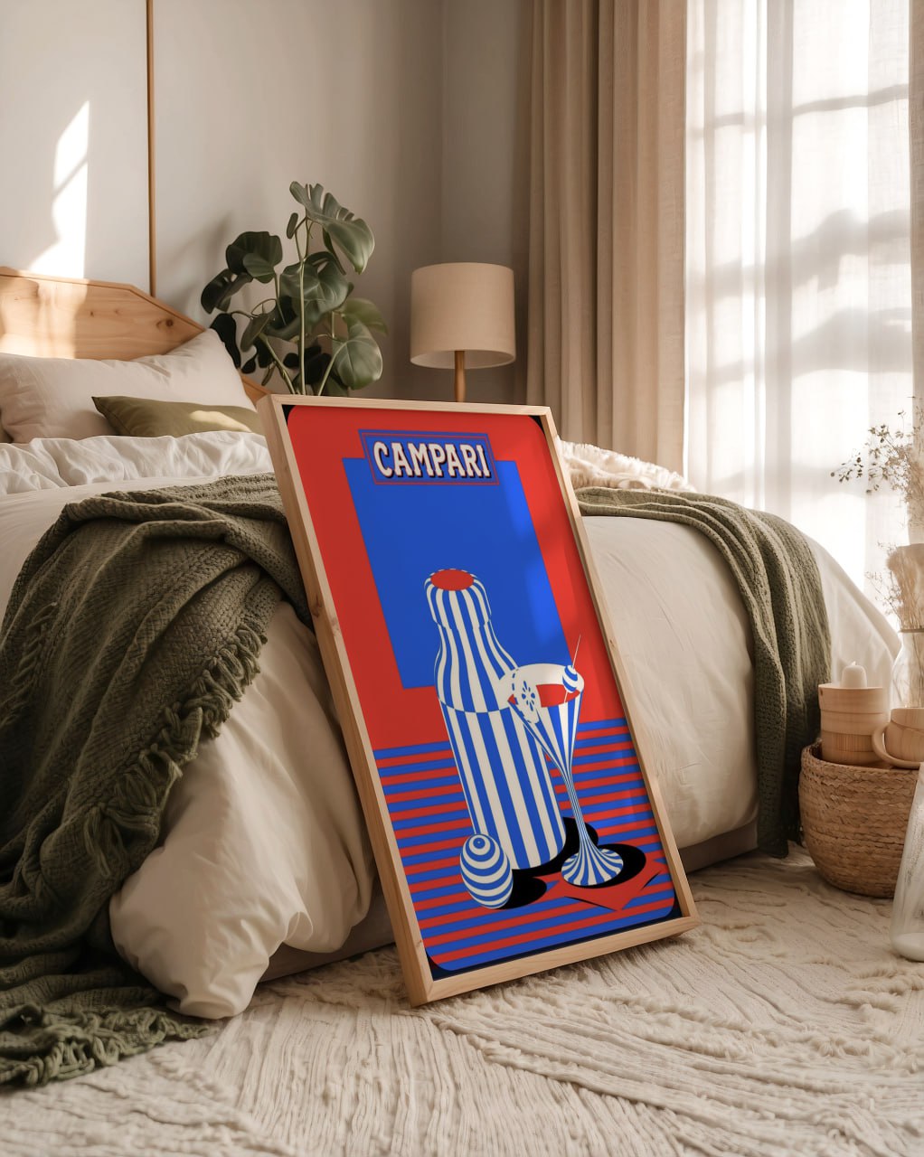 Campari Retro Art Print | Vintage Italian Cocktail Poster