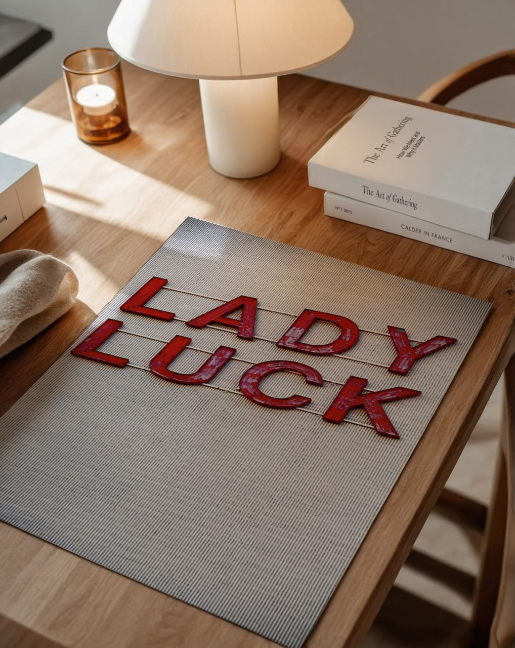 Lady Luck - Vintage Typography Wall Art
