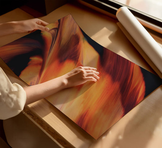 Fiery Abstraction - Modern Abstract Art Print