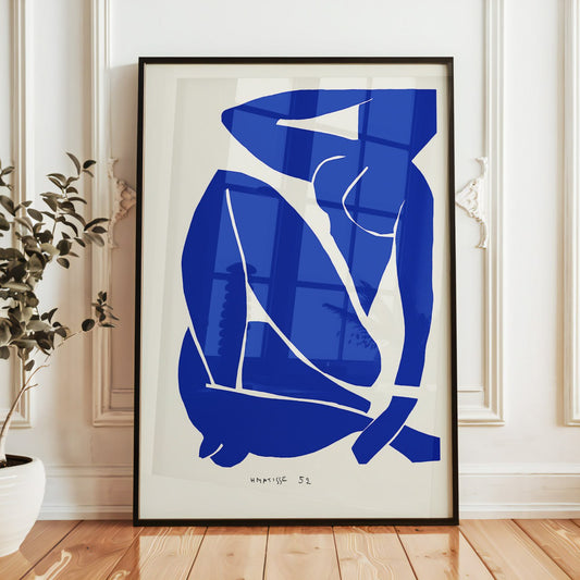 Matisse Blue Print - Minimalist Wall Art