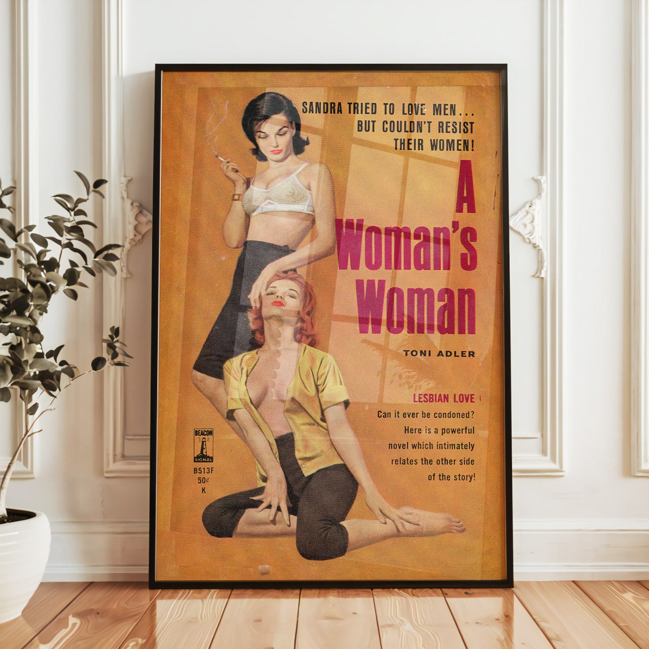 A Woman’s Woman Pulp Fiction Print | Vintage Lesbian Romance Art
