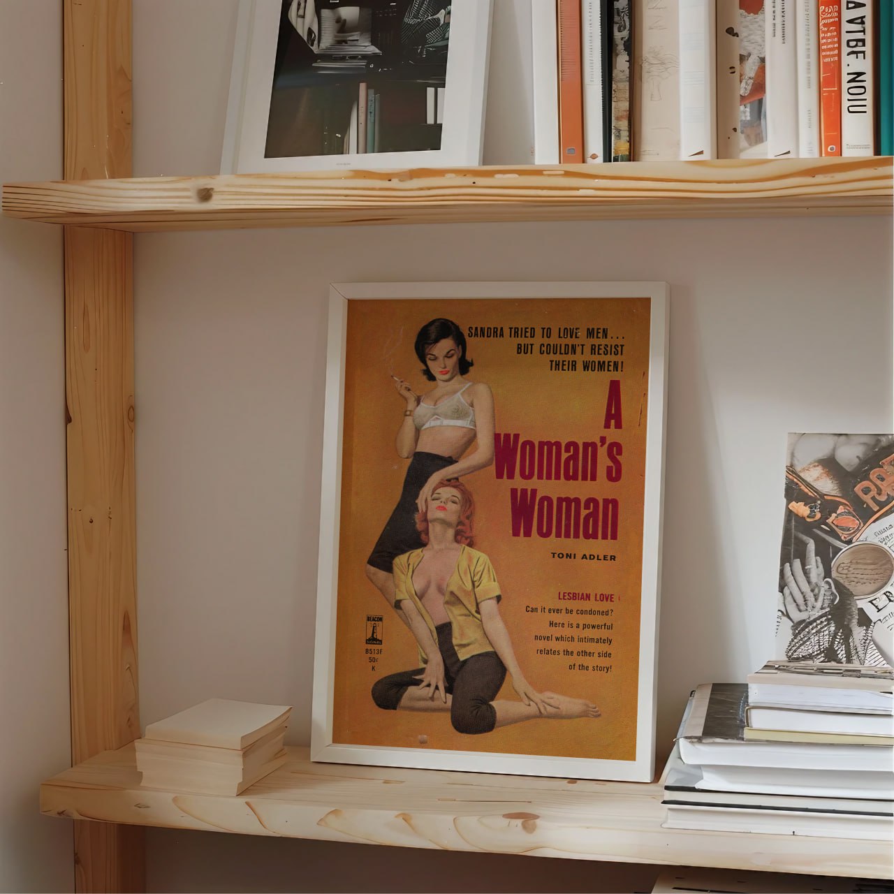 A Woman’s Woman Pulp Fiction Print | Vintage Lesbian Romance Art