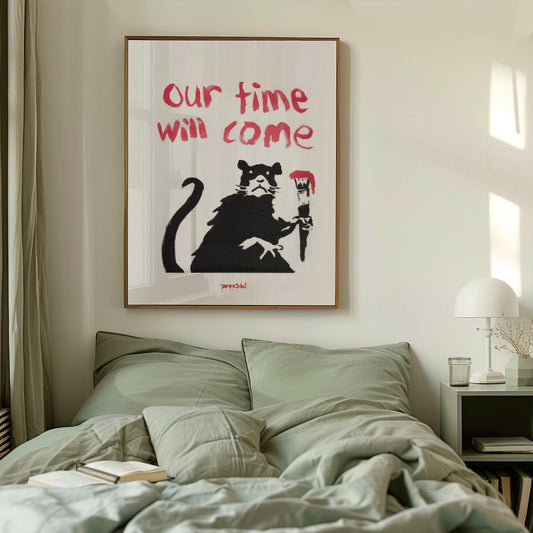 Banksy Our Time Will Come Print | Iconic Street Art Poster