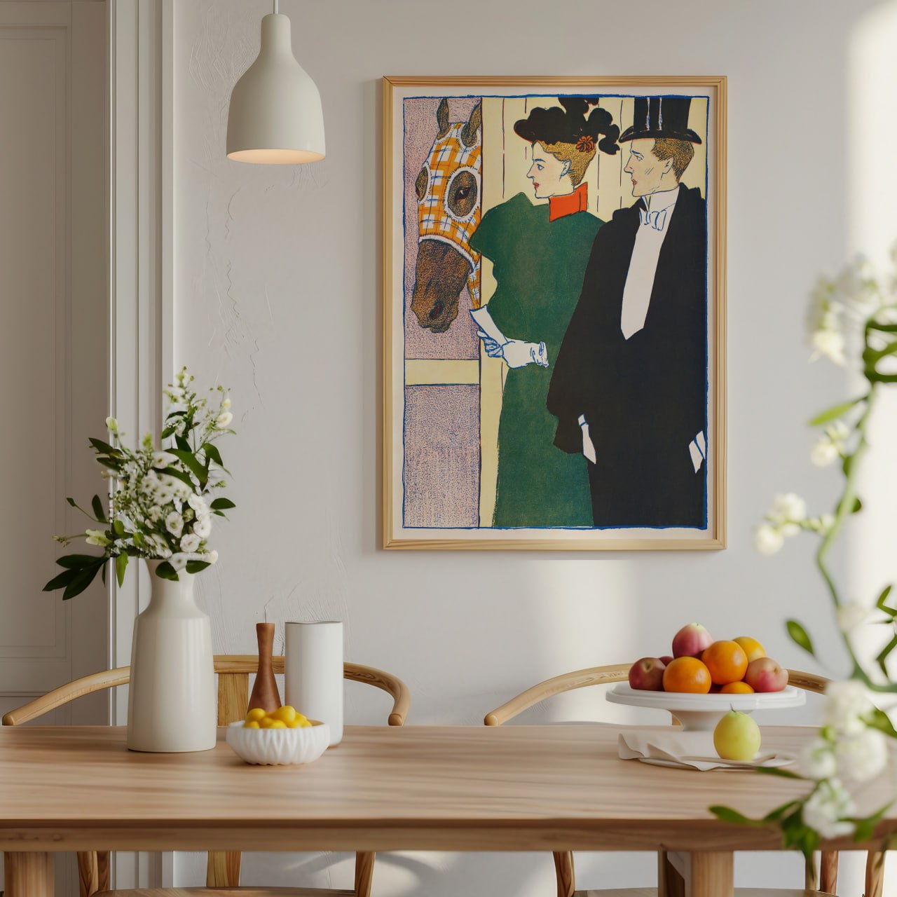 Vintage Equestrian Poster | Classic Horse Racing Art