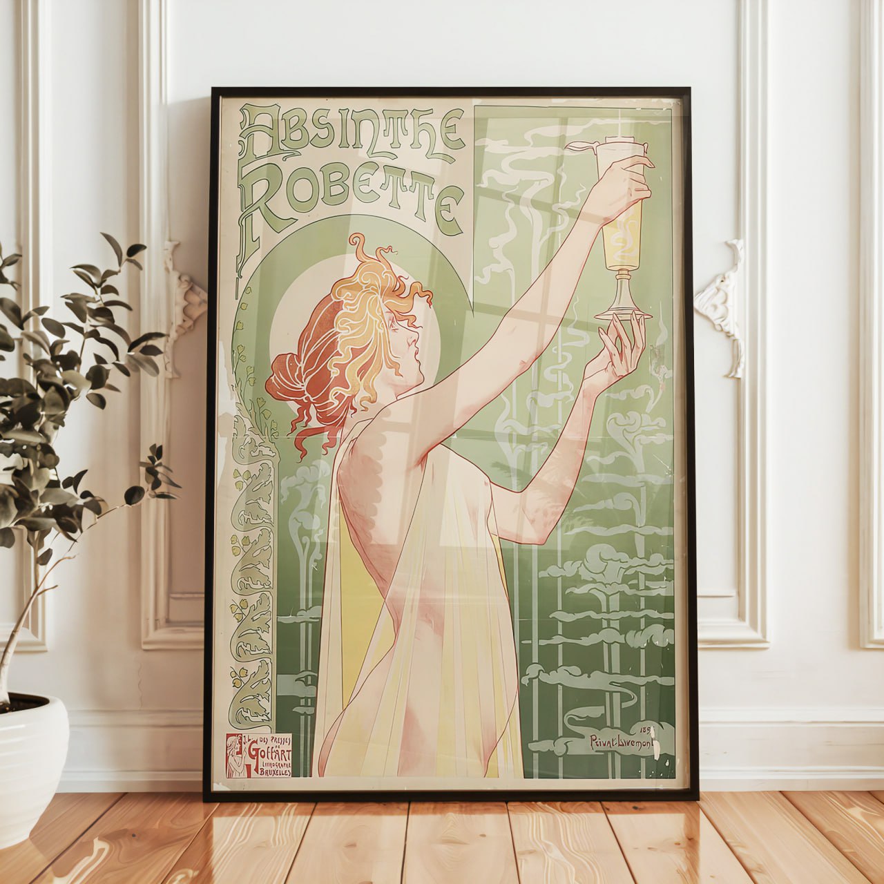 "Absinthe Robette" Art Nouveau Poster | French Vintage Wall Art