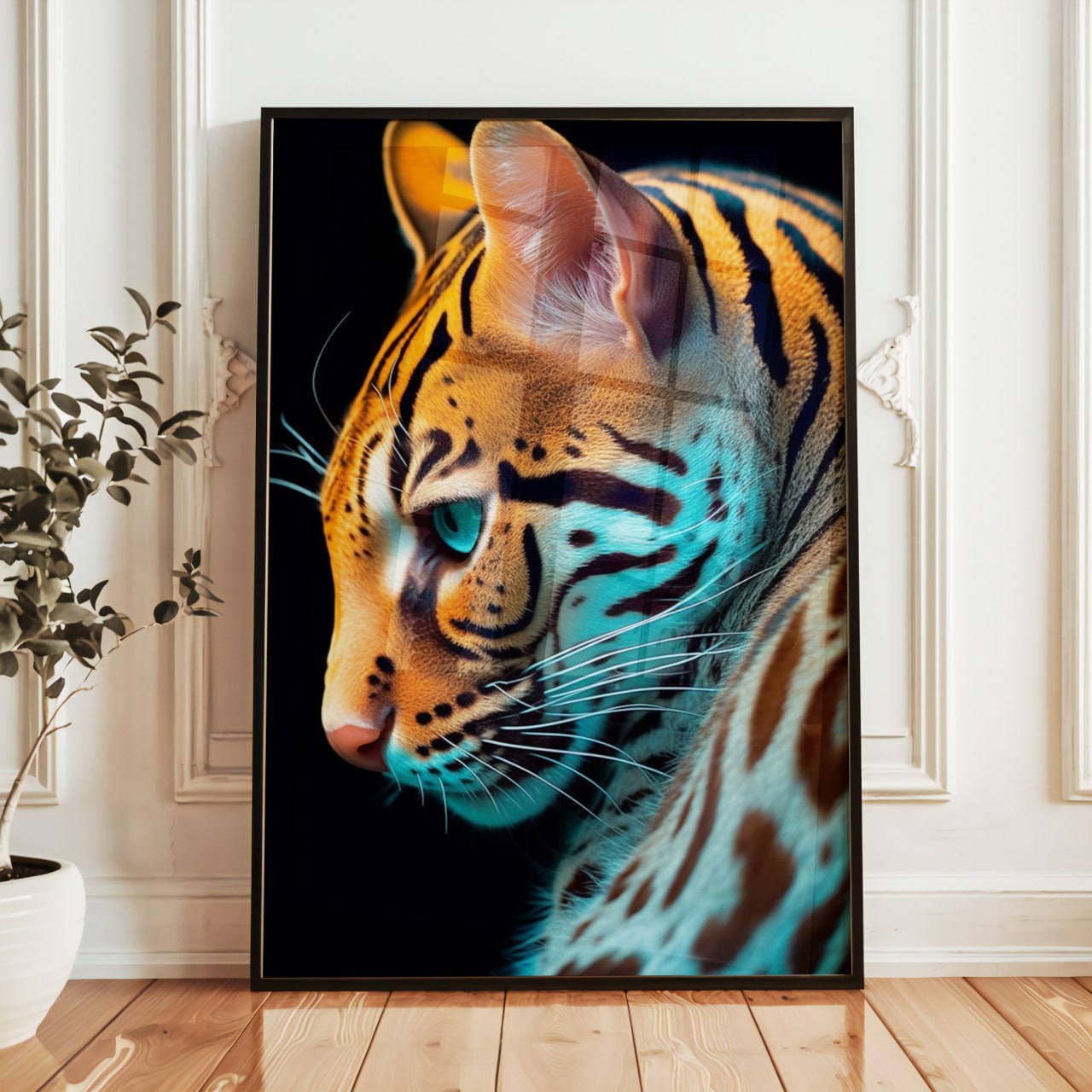 Bengal Cat Poster | Elegant Feline Art Print for Wall Decor
