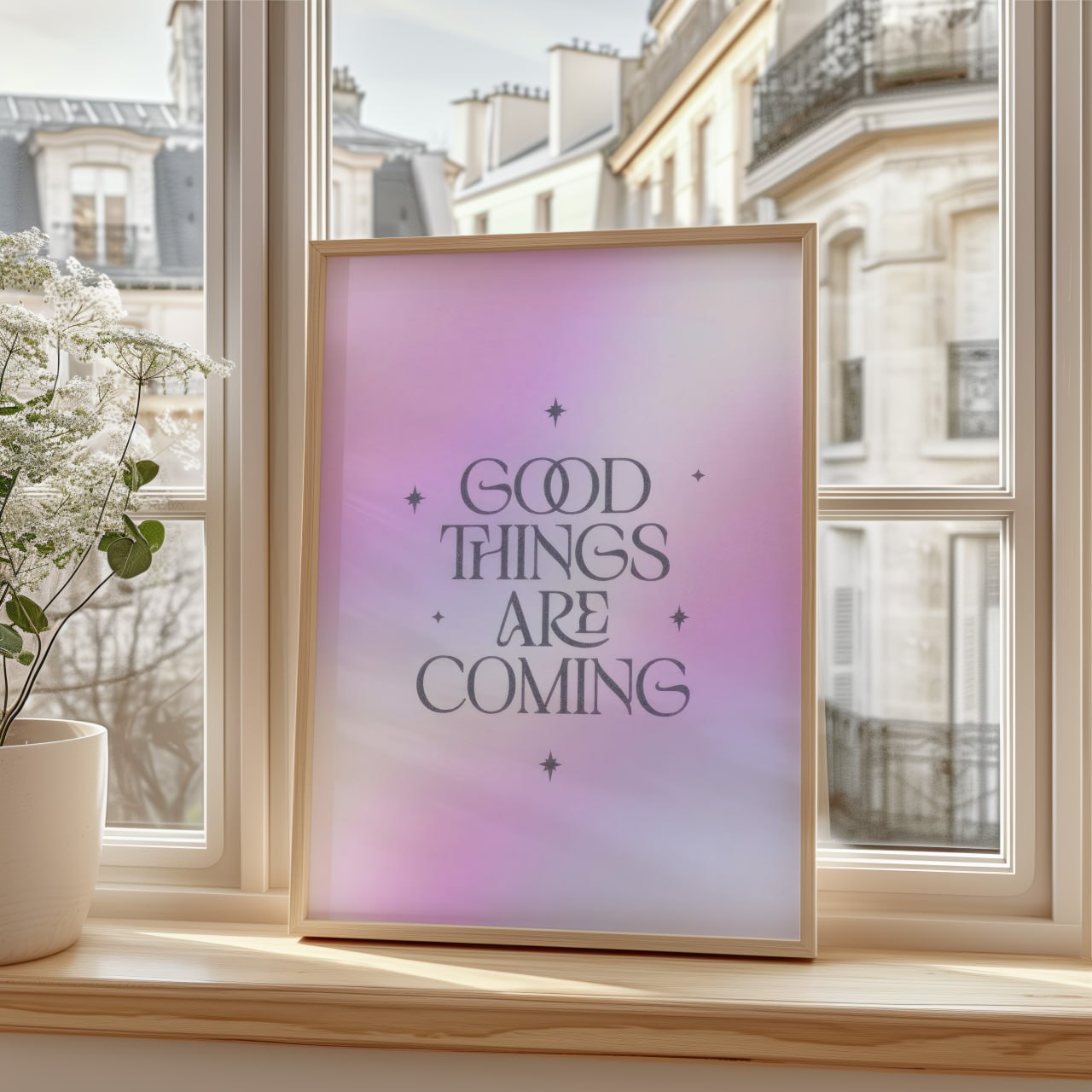 Good Things Are Coming Poster | Aesthetic Art Print for Wall Decor