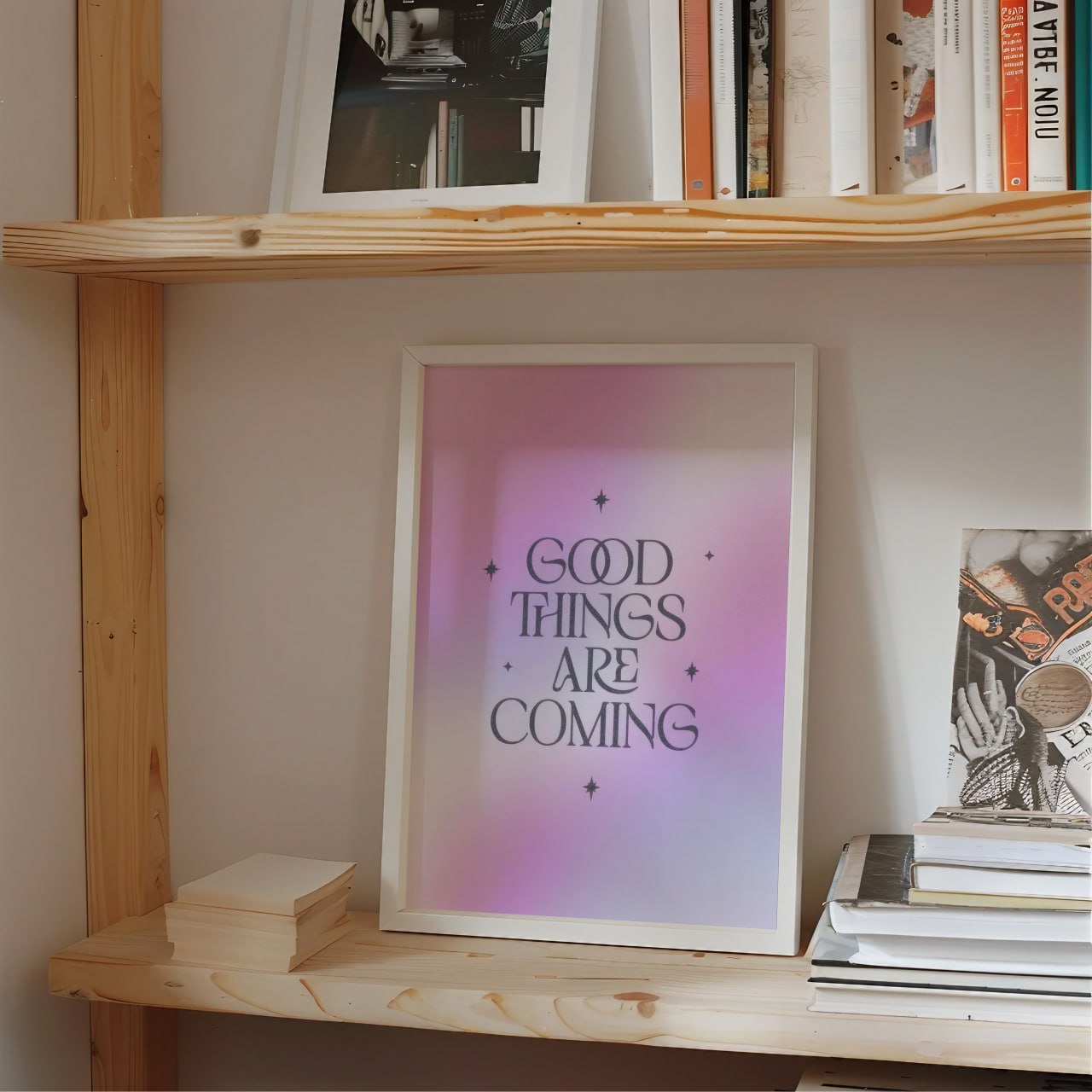 Good Things Are Coming Poster | Aesthetic Art Print for Wall Decor