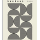 Bauhaus Exhibition Poster | Wall Gallery | Geometric Bauhaus | bauhaus 1919 Ausstellung, Bauhaus weimar, bauhaus beige black semicircles poster, bauhaus wall art gallery print, home wall hangings, retro poster. Beige home decor, Nordic home decor. Vogue poster 