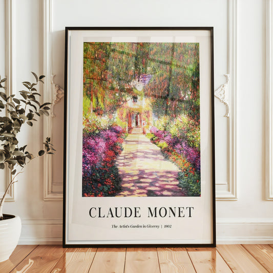 The Artist’s Garden in Giverny by Claude Monet Exhibition Poster