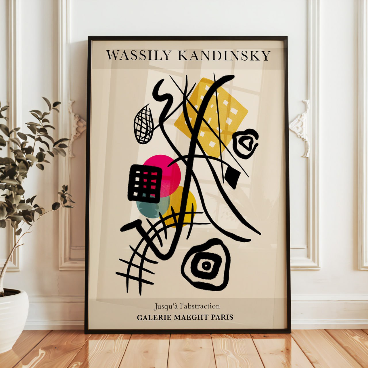 Abstract Kandinsky Poster - Galerie Maeght Paris