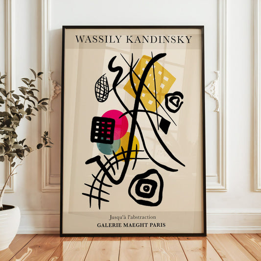 Abstract Kandinsky Poster - Galerie Maeght Paris