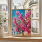 Positano Floral Window Print | Vibrant Mediterranean Wall Art