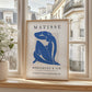 Henri Matisse Exhibition Poster Print | Modernist Blue Wall Art