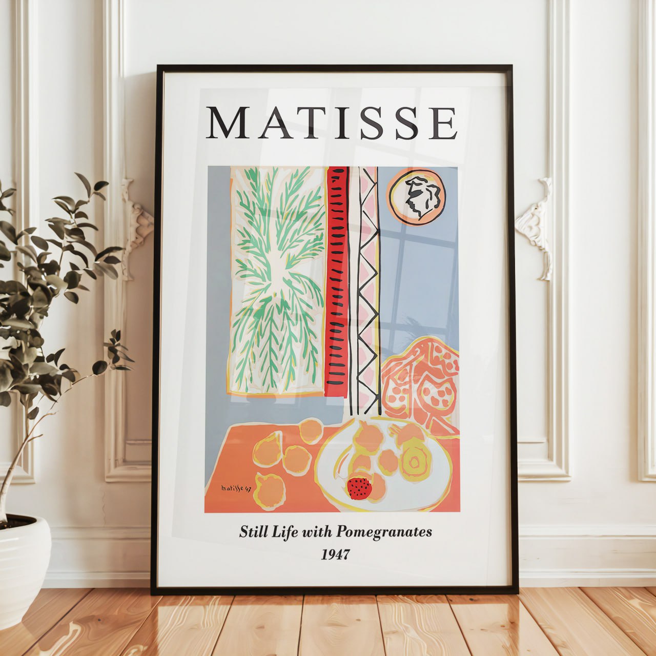 Matisse Still Life with Pomegranates Print | Vibrant Modernist Wall Art