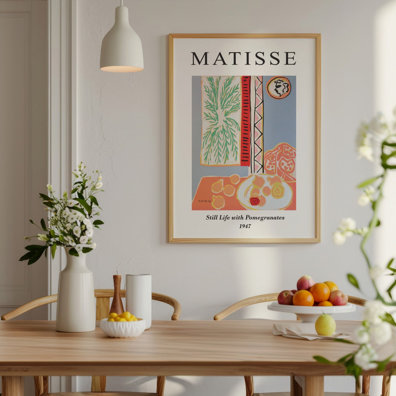 Matisse Still Life with Pomegranates Print | Vibrant Modernist Wall Art