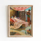 ART PRINT | Vintage Harem Oil Painting | Vintage Orientalist Art | Naked Woman in a Harem Print | Bedroom Wall Art Print
