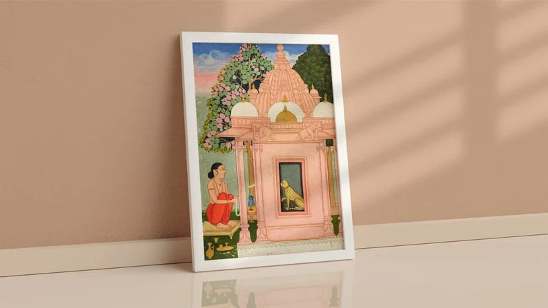 Wall art, Vintage Poste, poster, housewarming gift, Gifts for sister, Gifts for mom, Gifts for girls, Gifts for friends, Gifts, Indian Portrait Art Print Antique, Bengali Ragini Art, Indian Folk Art