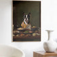 Elegant Boston Terrier Dinner Print | Whimsical Pet Art