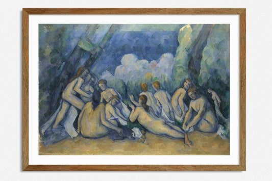 Cézanne Bathers Art Print, Famous Painting by Paul Cézanne , Vintage Landscape, France, Home Decor, Wall Art