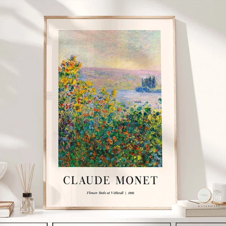  Wall art, Home Decor, Vintage Poste, Poster, Vintage, housewarming gift, Gifts for sister, Gifts for mom, Gifts for friends,Gifts, 	Art, Painting, Monet