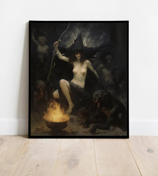 Collection of Witchcraft Posters, Lilith Wall Art, Authentic Wiccan Poster, Female Power Print | HIGH QUALITY POSTER| Vintage Home Decor