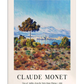 A colorful depiction of Antibes as seen from the Notre-Dame Plateau in 1888. The bright blue sky contrasts with the soft, warm hues of the vegetation and the distant cityscape, creating a vivid coastal scene.