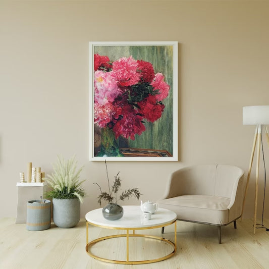 Flower Painting, Roses Art Print, Alma-Tadema Poster, Vintage Wall Art, HIGH QUALITY PRINT, Art Nouveau Influence, Pink Home Decor