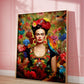 Frida's Tropical Poster, Tropical Wall Art, Vibrant Color, Floral Wall Art, Modernist Decor, Boho Mexican Art, Feminist Icon Print