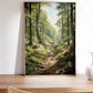 Green Forest Poster, Landscape Art Print, Vibrant Nature Scene, Classic Wall Decor, Impressionist Art, Vintage Art, large size HIGH QUALITY