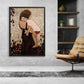 Gustav Klimt Mother and Child Canvas Painting, Gustav Klimt Wall Art Home Decor, Mother and Child Gifts, Framed Canvas, Gift For Him