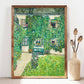 Gustav Klimt Print, Forester's House Art, Garden Landscape Poster, Cottage Garden Flowers Art Nouveau Print, Botanical Poster, PRINTABLE Art