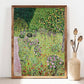 Gustav Klimt Print, Roses Garden with Fruit Trees Art, Landscape Poster, Garden Flowers Art Nouveau Print, Botanical Poster, PRINTABLE Art