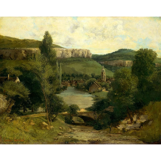 Gustave Courbet : View of Ornans (probably mid-1850s) - Giclee Fine Art Print