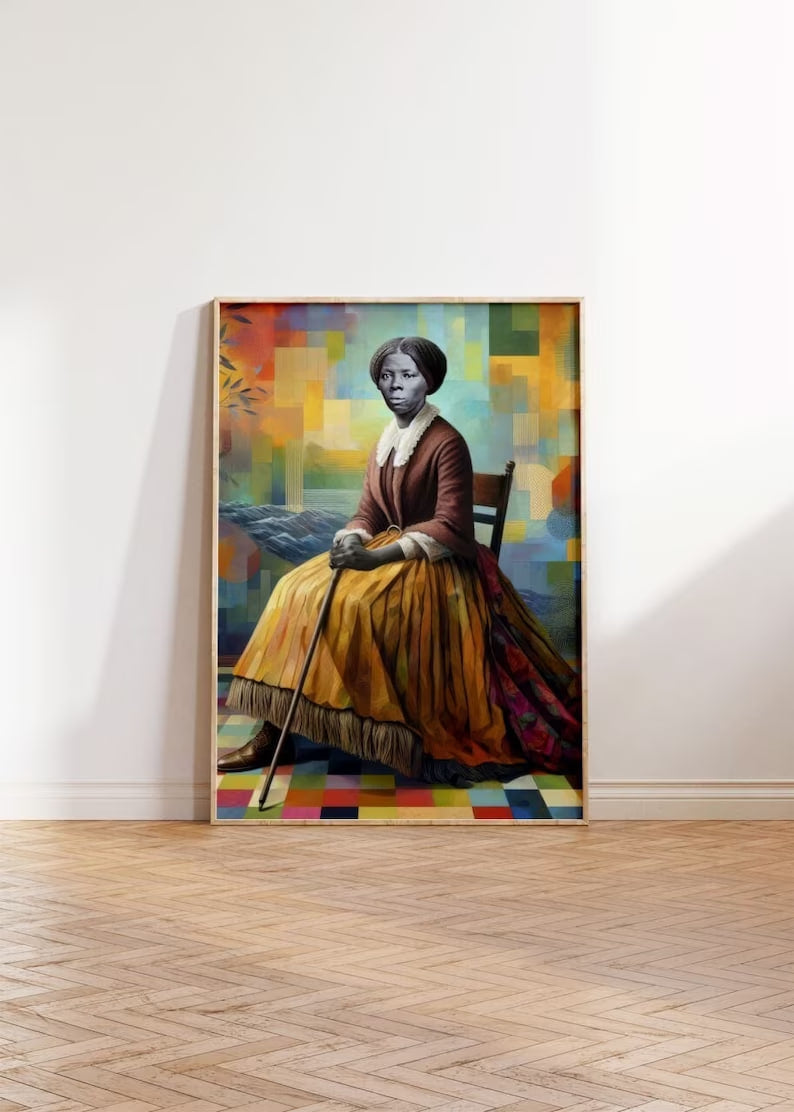 Harriet Tubman Vintage Poster - Civil Rights Icon, Freedom Fighter Art, American History Art Print |HIGH QUALITY POSTER| Vintage Wall Decor