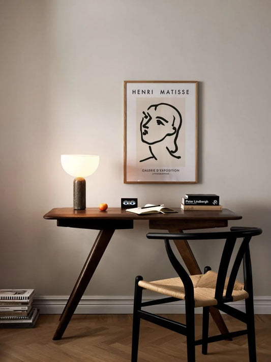 Henri Matisse Exhibition Poster, Woman in Black Print, Matisse Portrait, Artistic Female Portrait Artwork, Black Wall Decor, Vintage Matisse