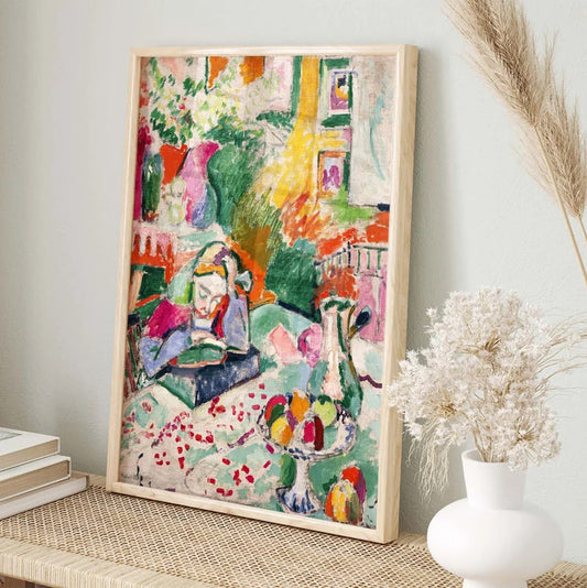 Henri Matisse Print, Interior with a Young Girl Poster, Gallery Wall Art, Matisse Girl Reading, Art Gift Idea, PRINTABLE Art