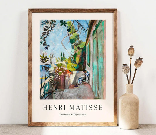 Henri Matisse Print, The Terrace, St. Tropez art, Tropical Print, Gallery Wall Art, French wall decor, Matise Art Print, PRINTABLE art