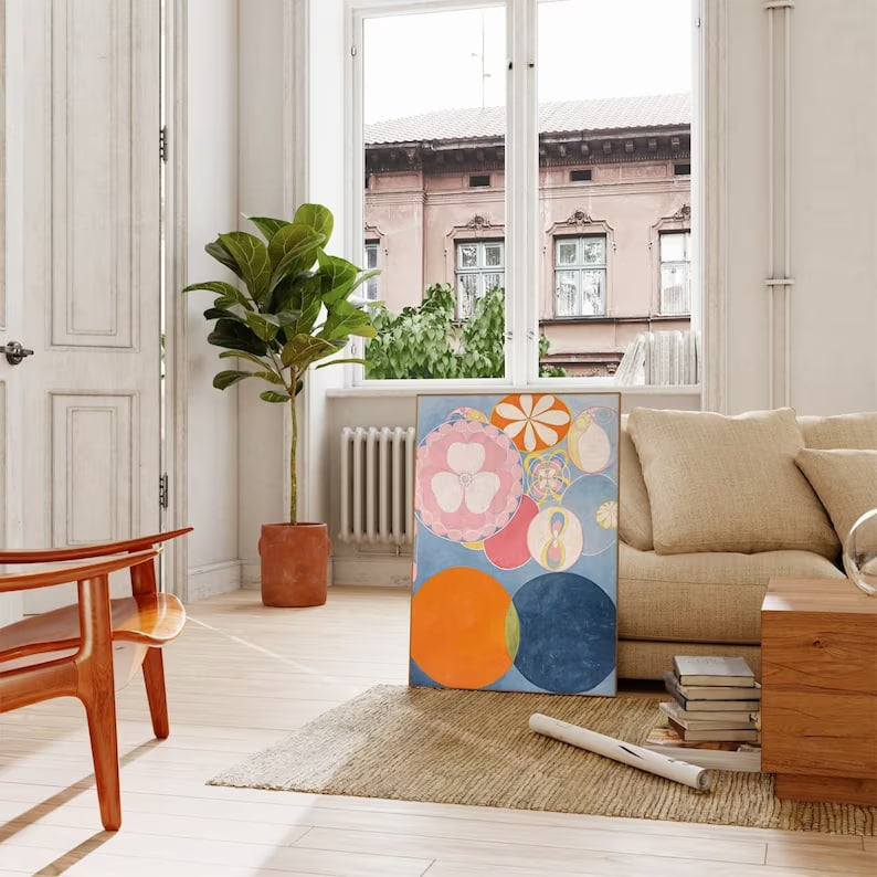 Hilma af Klint Poster -Abstract Exhibition Prints |HIGH QUALITY POSTER| Large size, Minimalist Wall Art, Colorful Gallery, Modern home decor