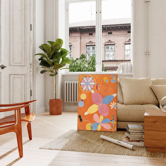 Hilma af Klint Poster | HIGH QUALITY POSTER | Abstract Art, Vintage Home Wall Gallery, Modern home decor, Large size, Orange Room Decor