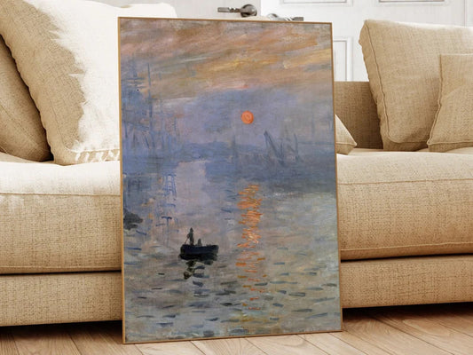 Impression Sunrise, Claude Monet, Famous Painting, Classic Painting, Museum Quality Print, Vintage Wall Art, Vintage Print