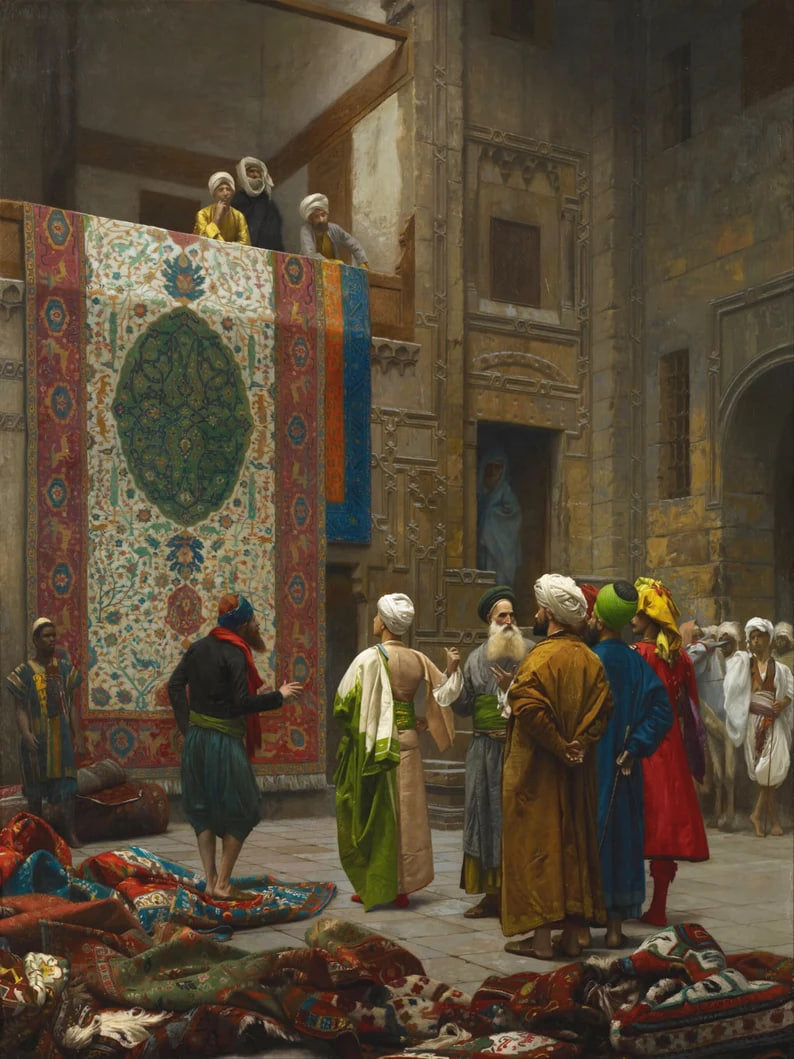 Jean Leon Gerome - The Carpet Merchant Print Poster  Wall art, Home Decor, Vintage Poste, Poster, Vintage, housewarming gift, Gifts for sister, Gifts for mom, Gifts for friends,Gifts