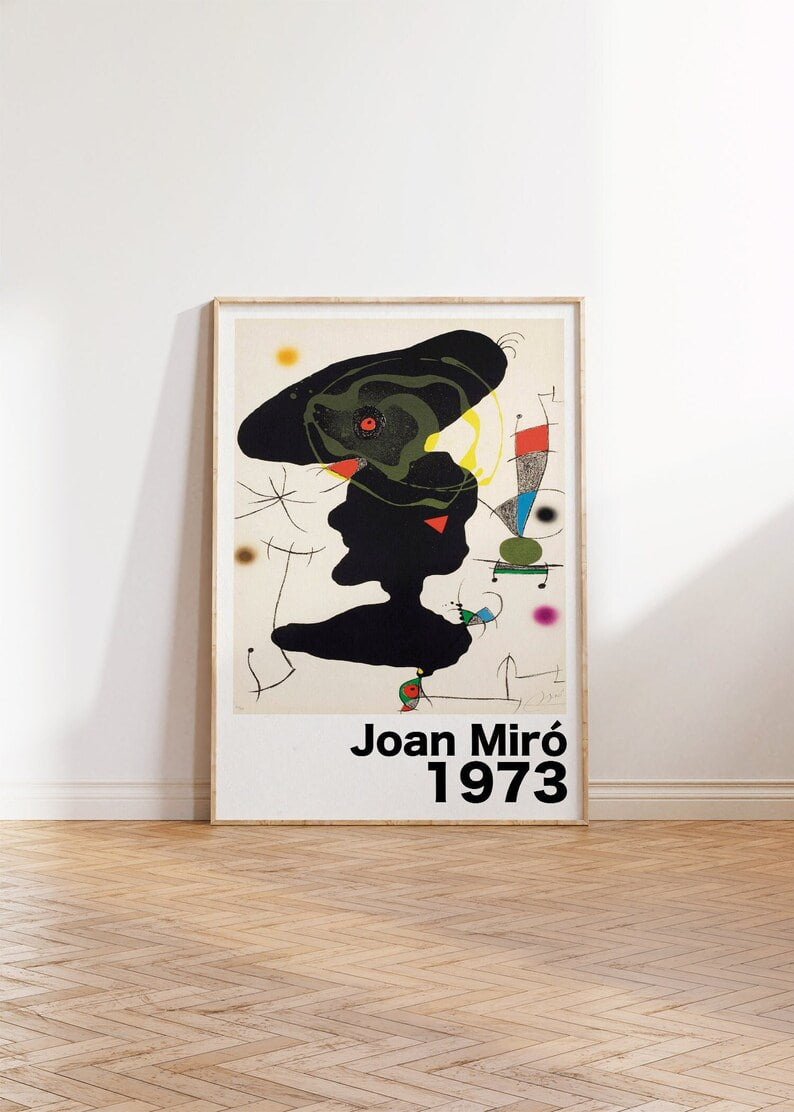 Joan Miró Poster, Miro Exhibition Print, Abstract Artwork, Surrealism Wall Decor, Contemporary Art, Modern Wall Art, Gallery Home Decor