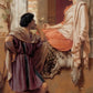 John William Godward The Old Story 1903 Canvas Print Wall Art,Godward Print,Godward Painting,Godward Poster,Art Reproduction