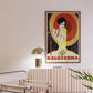 Kaloderma Poster, Woman Art Print, Vintage Italian Skincare Poster, Elegance Wall Art, Retro Poster, Female print, Umbrella Artwork Decor