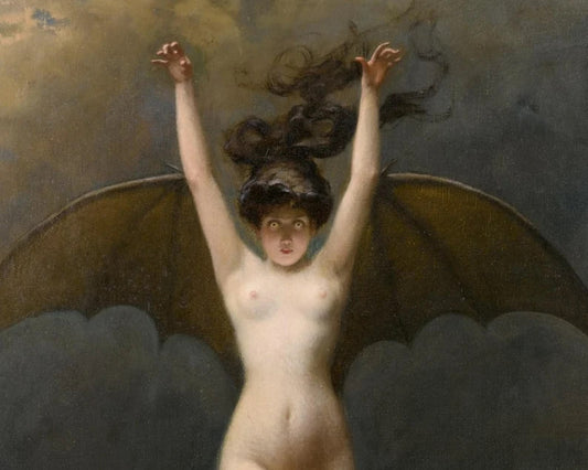 La Femme Chauve-Souris, The Bat-Woman 1890 Vintage Home Decor Poster 12" Wide by 18" High