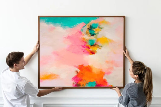 Large Abstract Art, Contemporary decor, Modern wall art, Oversized print, Youthful expressive color, Abstract Poster, Gallery Home decor