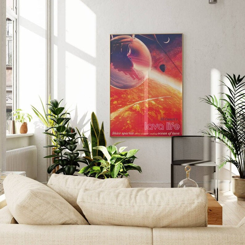  Wall art, vintage poster, Housewarming gift, home, decor, Gifts for Boys, Gifts, Birthday Gifts, art print, art print, Galaxy Painting, Astronomy Gift, NASA Wall Art, Cosmic Poster, Space Exhibition, NASA Retro Art