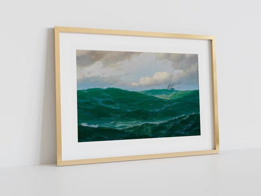 Max Jensen Ocean Poster - Seascape Art Print, Coastal Wall Decor, Nautical Theme, Oceanic Photography, Coastal Artwork, Marine Home Decor